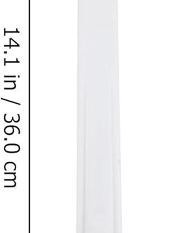 Long Handle Bath Brush with Soft White Bristles for Exfoliating Shower and Body Scrubber - Image 2
